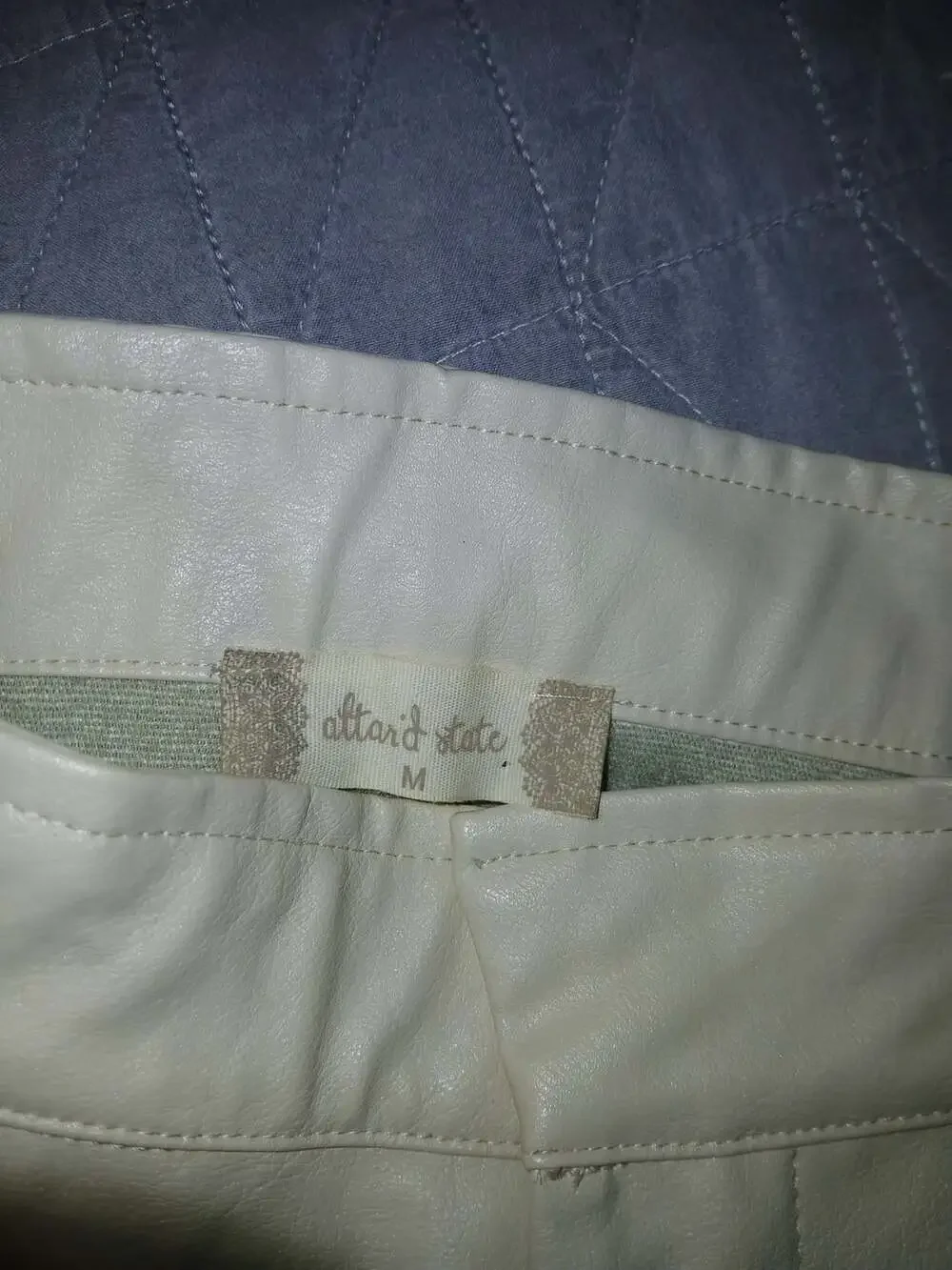 Altar'd State Faux Leather Belted Shorts Size M